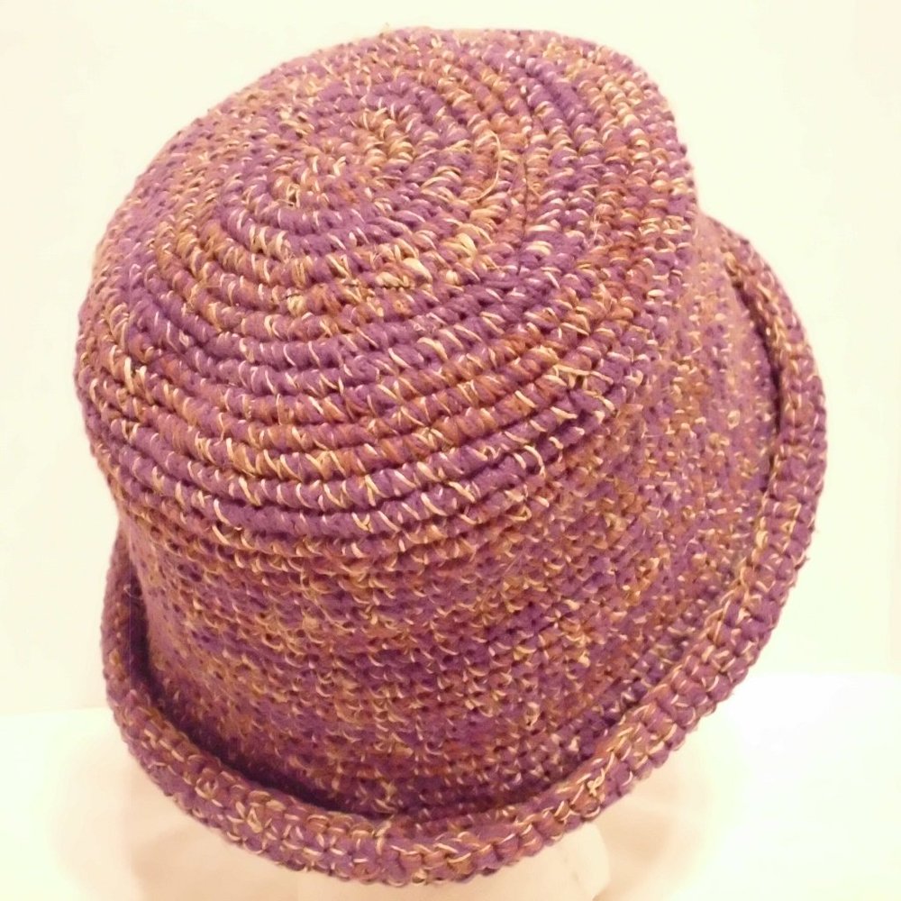 Flying High Himalayan Hat Woman Medium Purple Yellow Outdoors Walking Hiking Hat
